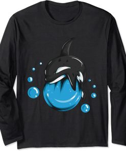 Orcas love water Recreational Whale Whale Protectors Orca Long Sleeve T-Shirt